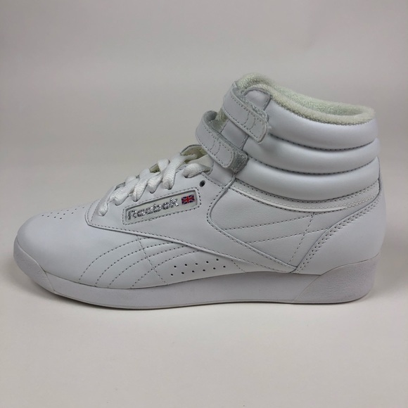 Reebok Classics Freestyle Hi White Retro Shoe 2-70 - Picture 5 of 8